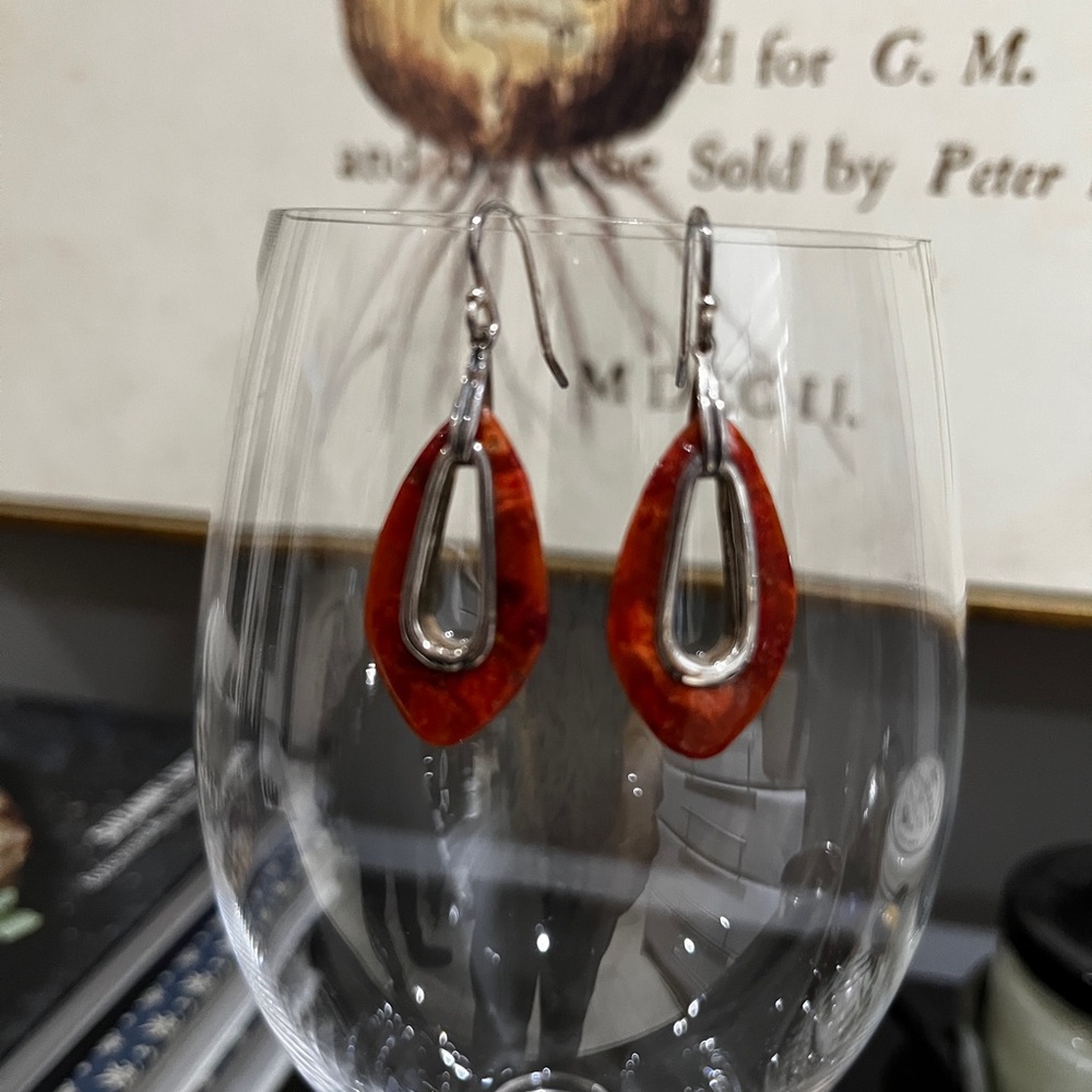 Silpada The Cardinal Rile Earrings